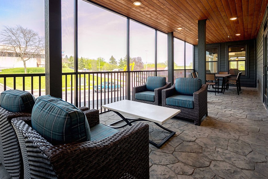 The HighLine - 55+ apartment community in Fitchburg, WI, with great amenities, floorplans & a warm community. Managed by Wisconsin Management Company.