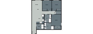 the blueprint floor plan of a 2176 sq ft apartment