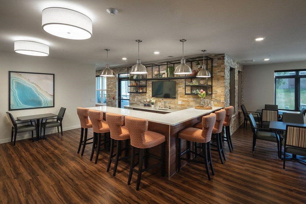 The HighLine - 55+ apartment community in Fitchburg, WI, with great amenities, floorplans & a warm community. Managed by Wisconsin Management Company.