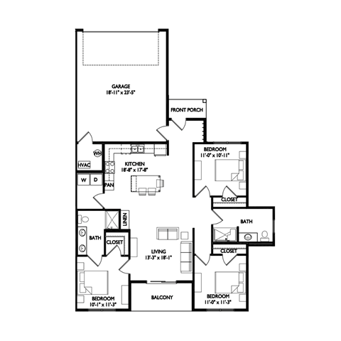 a floor plan of a house with different floors