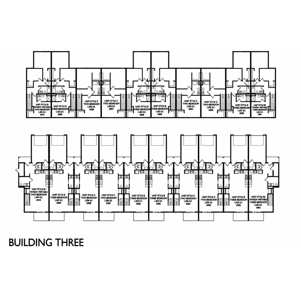 a floor plan of a building three