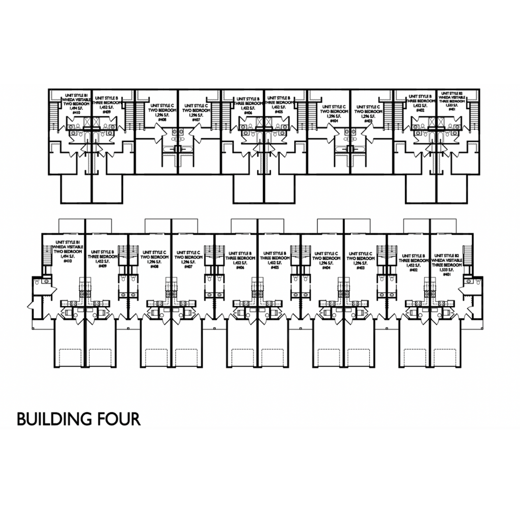 a floor plan of a building four