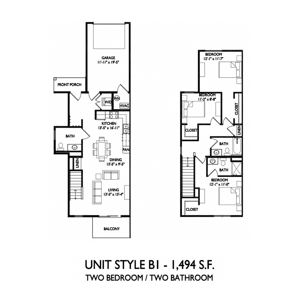 two bedroom floor plans at the residences at symphony towers