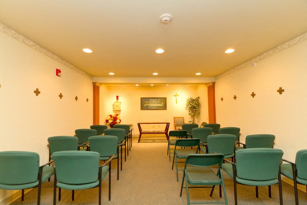 a conference room with chairs and a table