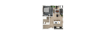 bedroom floor plan an in 1 bed 1 bath