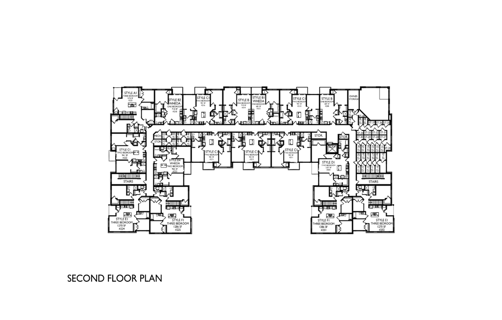 the second floor lan floor plan of the second tower