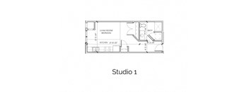 a floor plan of studio 1