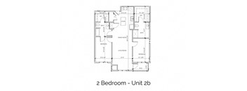 a floor plan of a house with two bedrooms