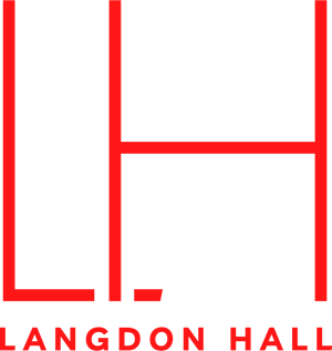 A black background with red text that reads "Langdon Hall".