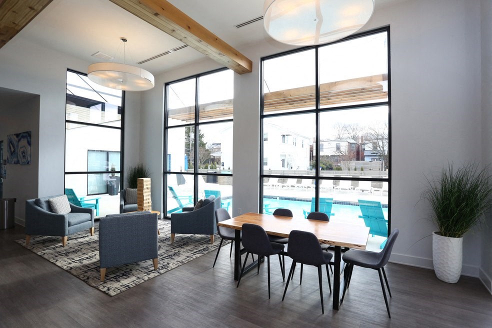 Clubhouse Pool View at The Gallery Midtown Apartments in Richmond, VA