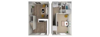 1 bedroom 1 bathroom Townhome