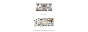 a 2nd floor floor plan with a bedroom and a bathroom