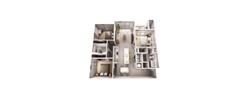 3 bedroom 3D plan