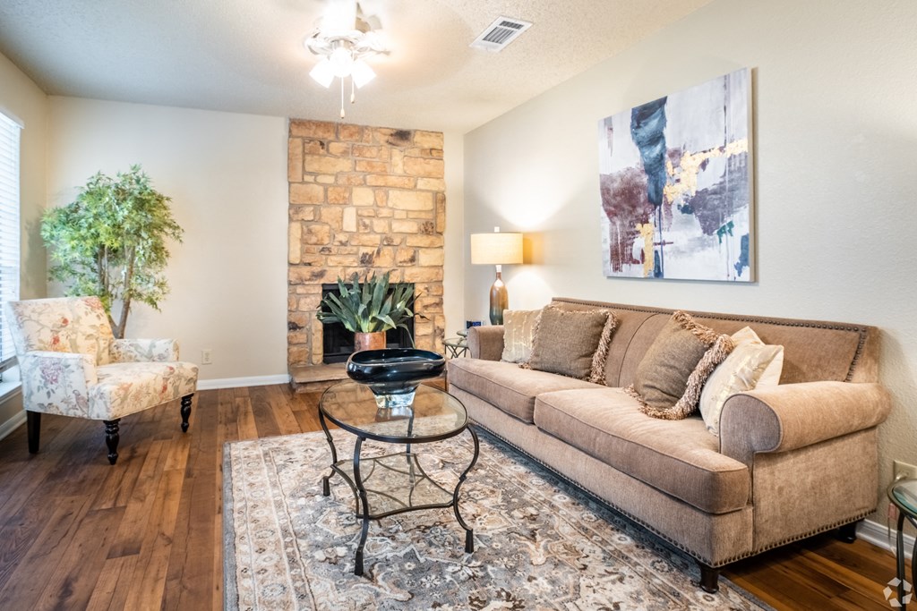 Living Room Interior at Summit Ridge Apartments, Temple, 76502
