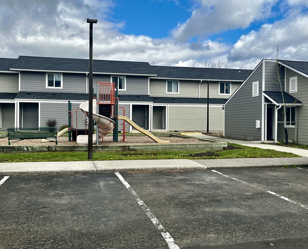 View of Pineview from the Parking Lot looking at the Units