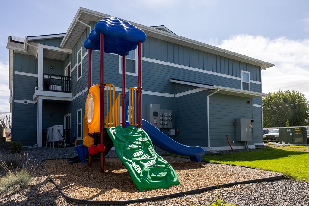 our apartments have a playground with lots of toys for children