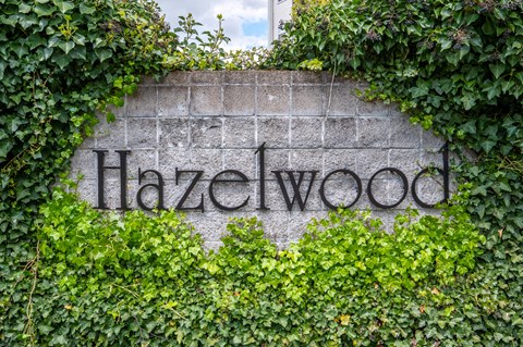 Hazelwood Entrance Sign