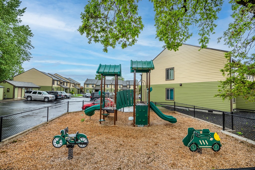 our apartments have a playground for your kids to play