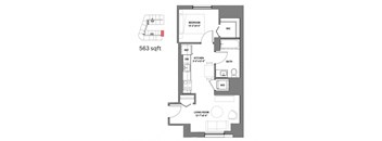 the floor plans for the apartments include two bedrooms and two baths