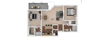 Two Bedroom, Two Bathroom