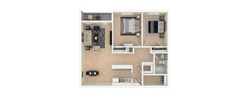 Two Bedroom, One Bathroom