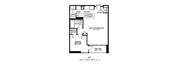 A3 - One Bedroom One Bath