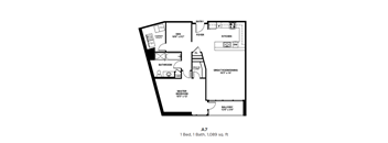 A7 - One Bedroom  with Den One Bath