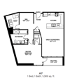 A7 - One Bedroom with Den One Bath