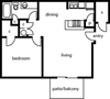 1 Bed/1 Bath