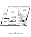 B7 - Two Bedroom Two Bath