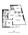B8 - Two Bedroom Two Bath