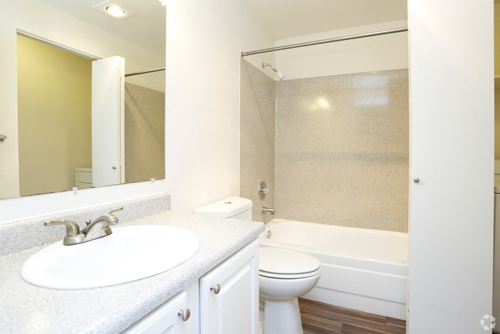 a bathroom with a sink toilet and a shower