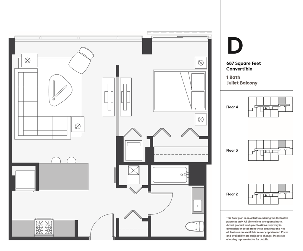 a floor plan of a living room with a bedroom and a dining room