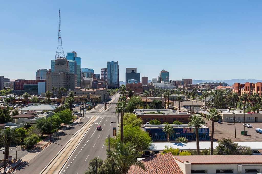 Views Of Downtown Phoenix At Union at Roosevelt Apartments