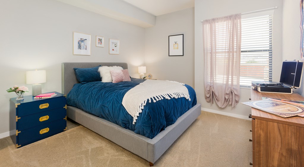 Spacious Carpeted Bedrooms At Union at Roosevelt Apartments In Phoenix, AZ