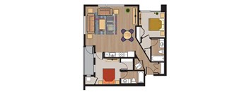 2bedroom 2 bath floorplan