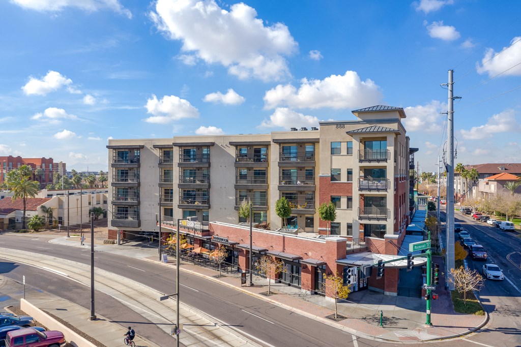 Exterior Building Shot Of Union at Roosevelt Apartments In Phoenix, AZ