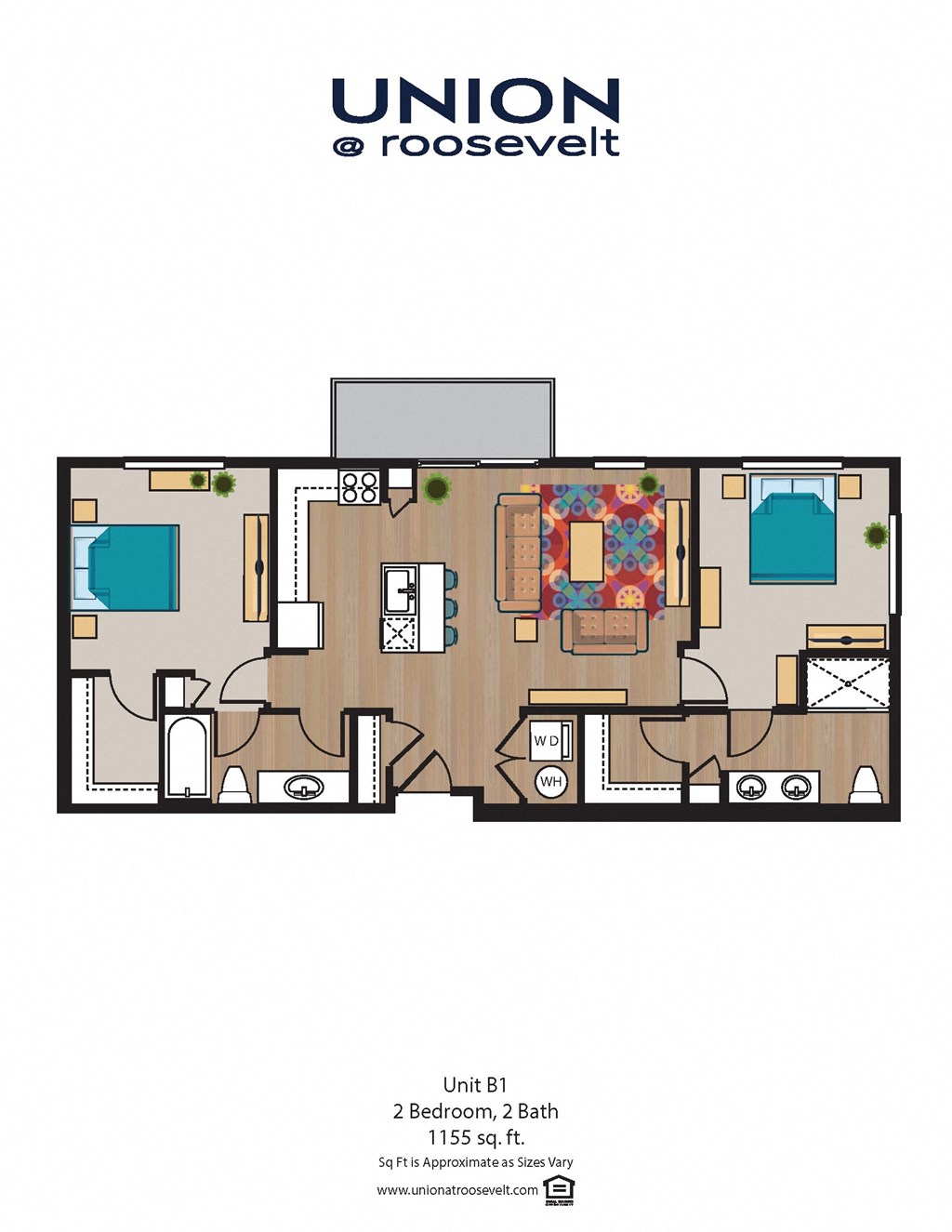 a floor plan of union apartments