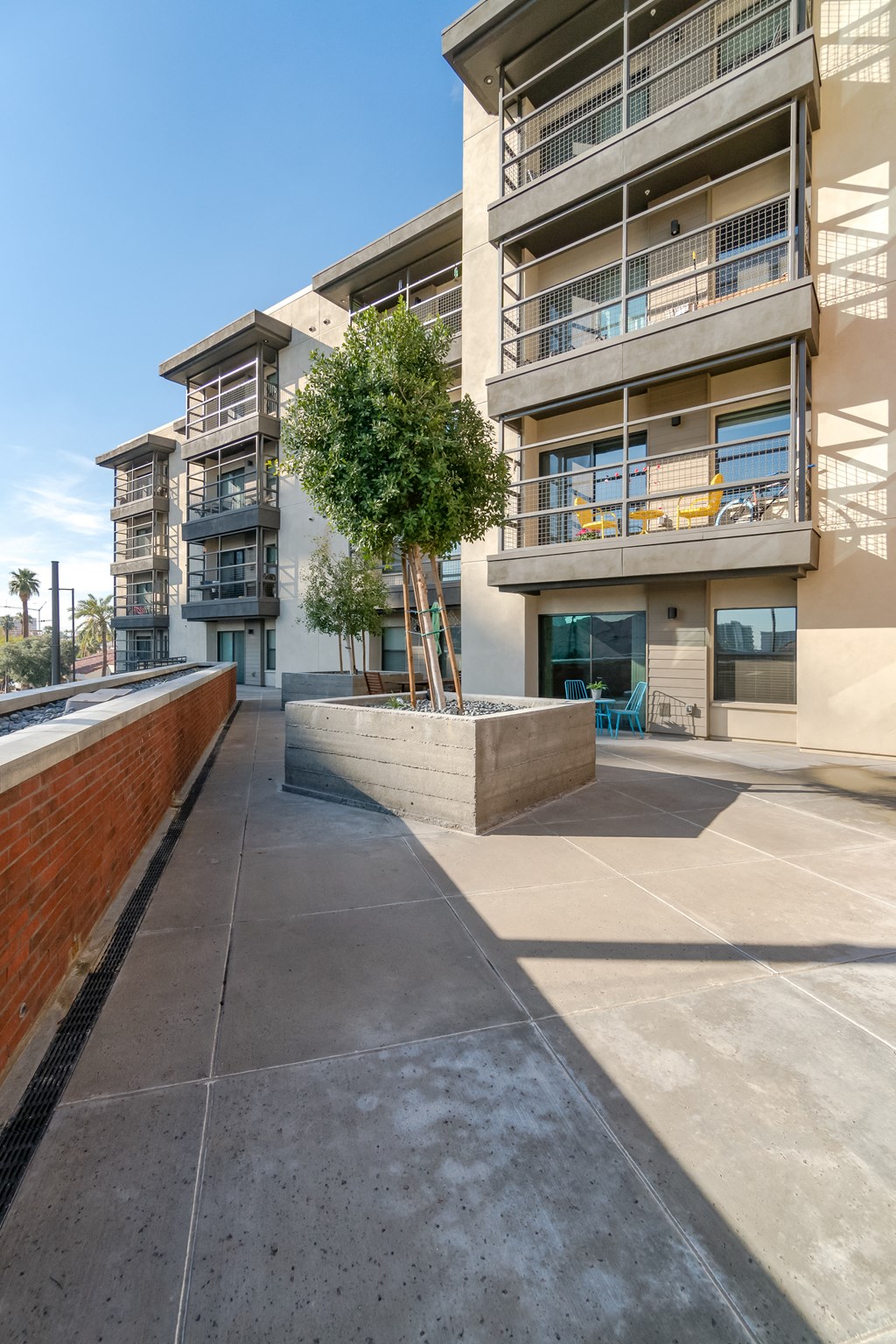 Entertaining Deck At Union at Roosevelt Apartments In Phoenix, AZ