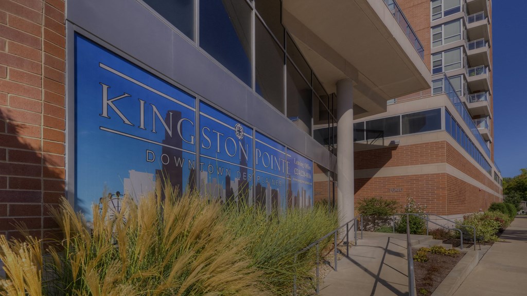 a building with the logo on the side of it