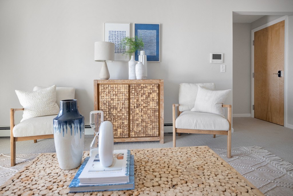 Modern Art Deco Living Room at 151 Ocean Road LLC, Narragansett, RI, Rhode