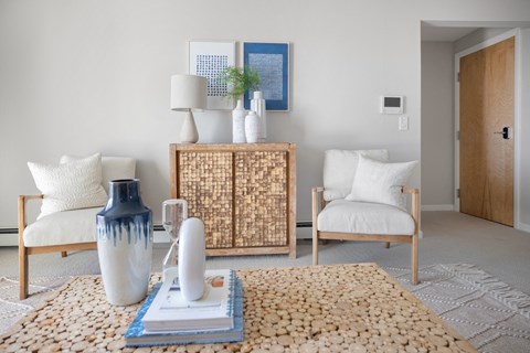 Modern Art Deco Living Room at 151 Ocean Road LLC, Narragansett, RI, Rhode