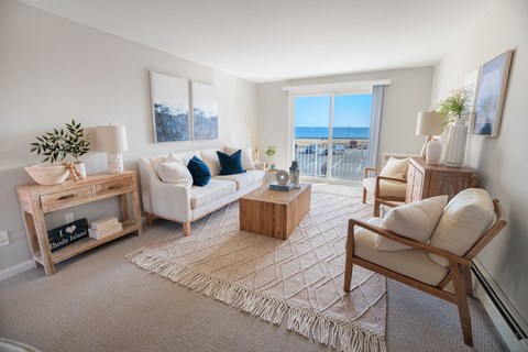 Modern-styled living room at 151 Ocean Road LLC, Rhode , 02882