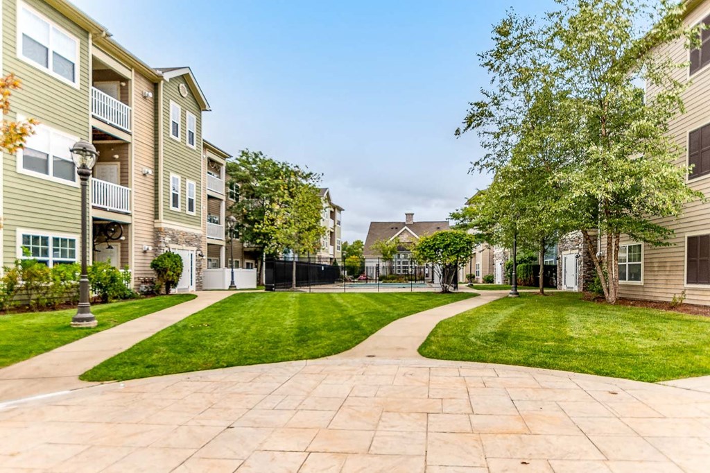 Drum Hill Property Walking Paths and folliage, building exteriors