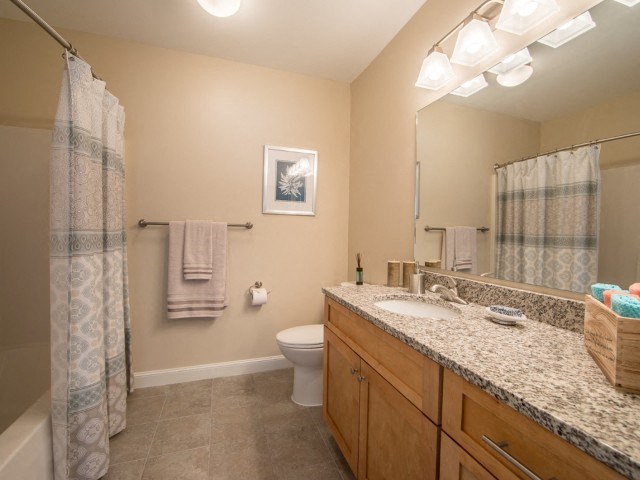 model apartment bathroom
