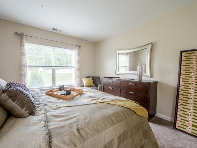 Village green model apartment in