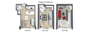 Penthouse One Bedroom Apartment for Rent in Southie