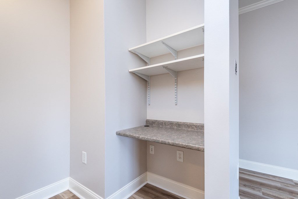 Drum hill one bedroom apartment storage space