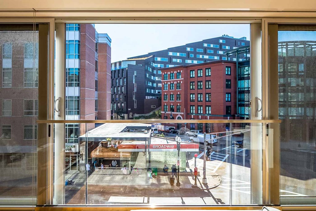 26 west broadway apartment overlooking the street across from red line