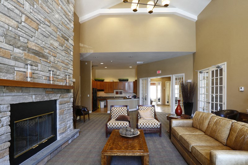 community space in the leasing center